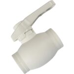 Robinet de trecere PPR Formull, cu sfera, maneta, alb, 25 mm