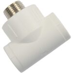 Teu PPR 20 mm Formull, 1/2", filet exterior, alb
