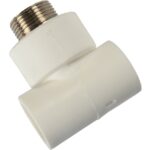 Teu PPR 25 mm Formull, 3/4", filet exterior, alb