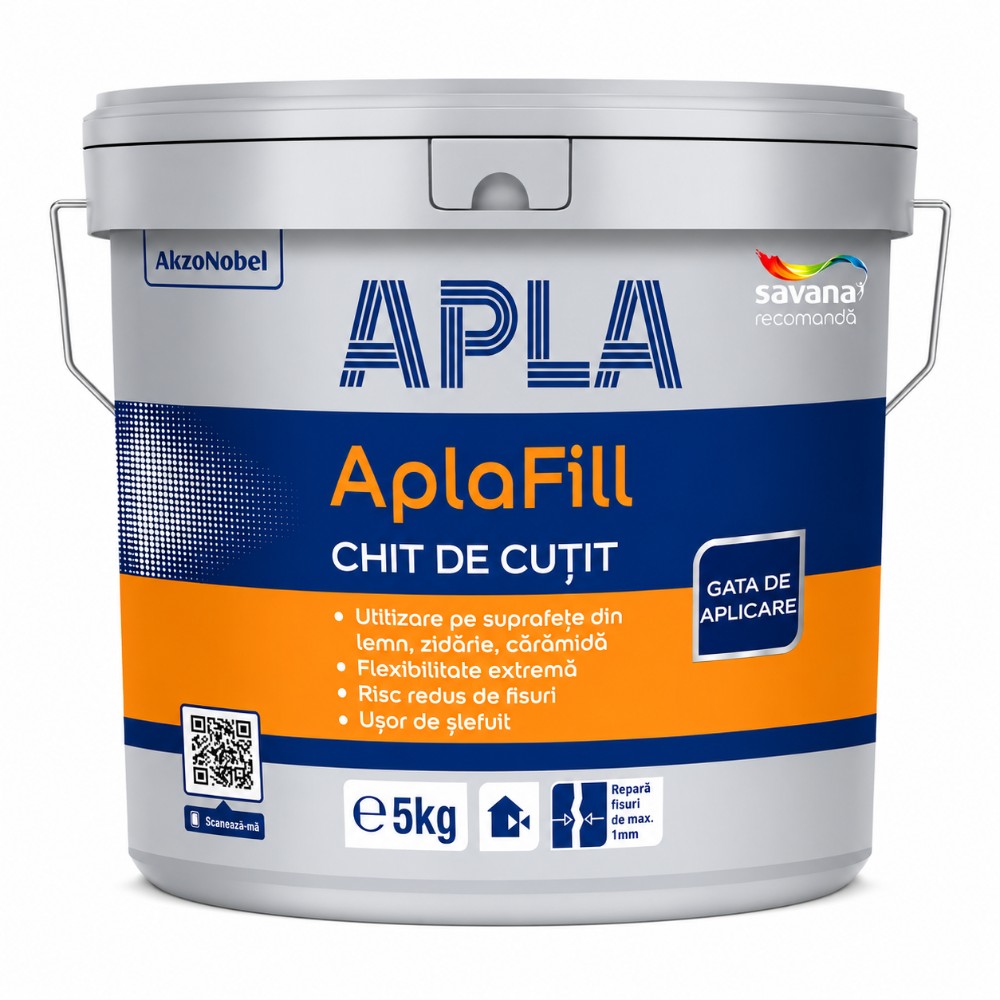 Chit de cutit interior /exterior AplaFill, 5 kg Chit de cutit interior /exterior AplaFill, 5 kg
