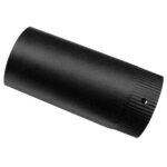 Burlan fum pentru semineu, emailat negru, 120 mm, 900 mm
