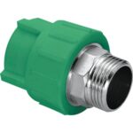 Mufa hexagonala PPR 32 mm Hausterm, 1", filet exterior, verde