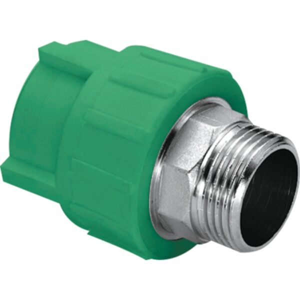 Mufa hexagonala PPR 32 mm Hausterm, 1", filet exterior, verde