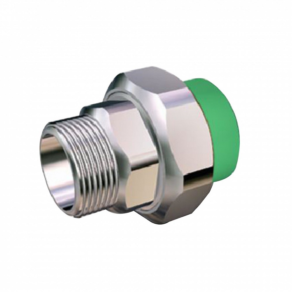 Racord olandez alama Hausterm, filet exterior, PPR, verde, 25 mm x 3/4 inch Racord olandez alama Hausterm, filet exterior, PPR, verde, 25 mm x 3/4 inch