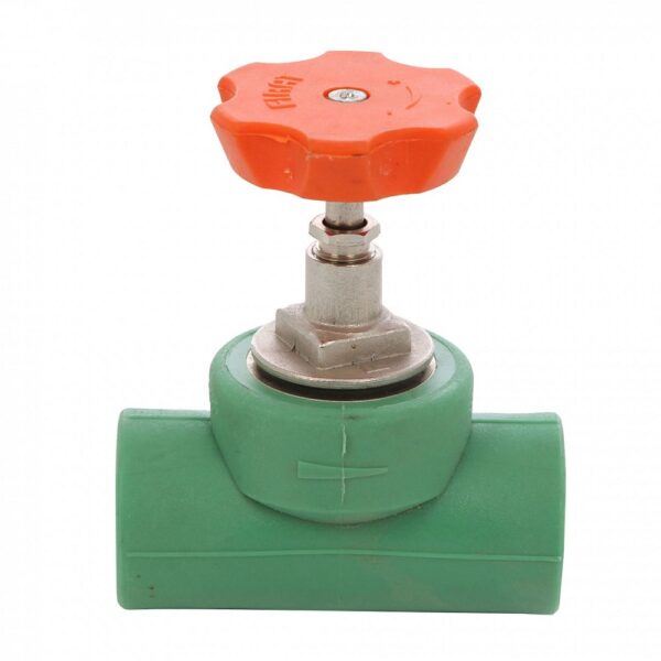 Robinet de trecere PPR Hausterm, cu sertar, verde, 32 mm