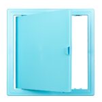 Usita vizitare, TE-MA, plastic, albastru deschis, 15x15 cm