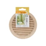 Rama de aerisire rotunda TE-MA, plastic, 120 mm, crem