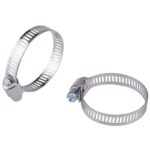 Set 5 coliere metalice reglabile, 130-150 mm