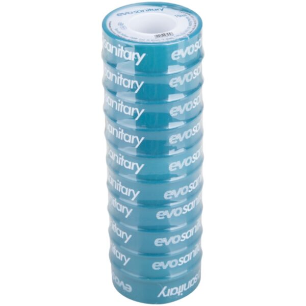 Banda etansare Evosanitary, teflon, alb, 19 mm x 0.075 mm x 40 m, set 10 buc.