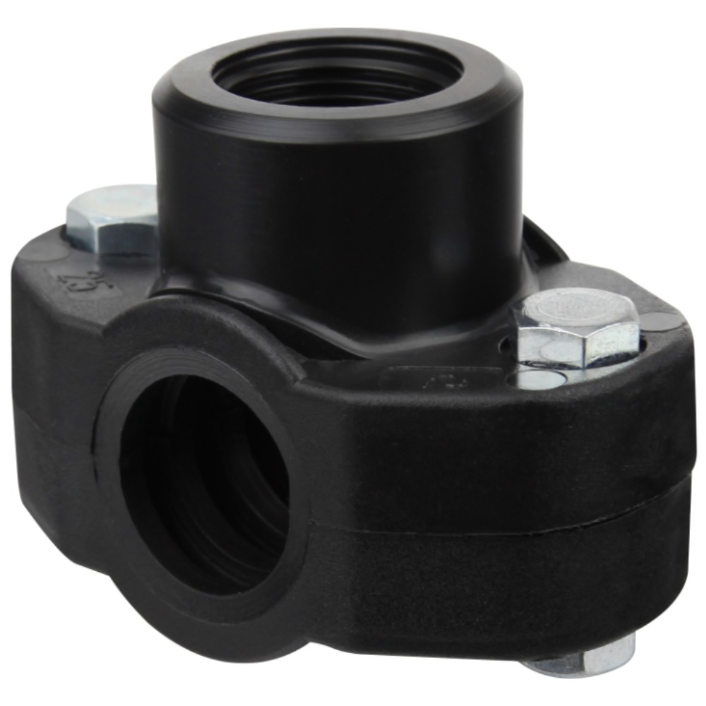 Colier fixare teava PEHD Plastica Alfa, filet interior, negru, 25 mm x 1/2" Colier fixare teava PEHD Plastica Alfa, filet interior, negru, 25 mm x 1/2"