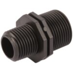 Niplu redus PEHD, 1" x 3/4", plastic, negru, 10 bar