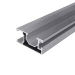 Profil aluminiu pentru montaj panouri fotovoltaice, 3 canale, 2,25 m, set 2 bucati