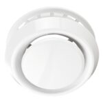 Anemostat cu flansa Vents, PVC, 125 mm, alb