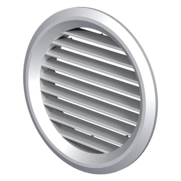 Grila ventilatie rotunda Vents MV 125 bV, PVC, 125 mm, alba
