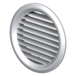 Grila ventilatie rotunda Vents MV 150 BVS, PVC, 150 mm, alba