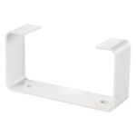 Clema fixare canal plat Vents, PVC, 120 x 60 mm, alba