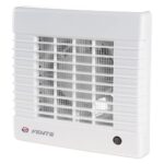 Ventilator de baie cu temporizator si senzor de umiditate Vents, 100 mm, 98 mc/h, 14 W, alb