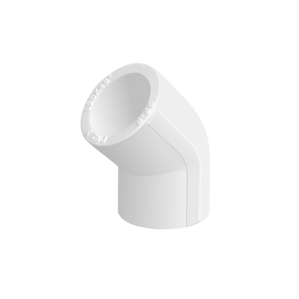 Cot PPR 45°, filet interior, 25 mm, alb Cot PPR 45°, filet interior, 25 mm, alb