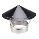 Capac terminal cos de fum din inox, 120 mm