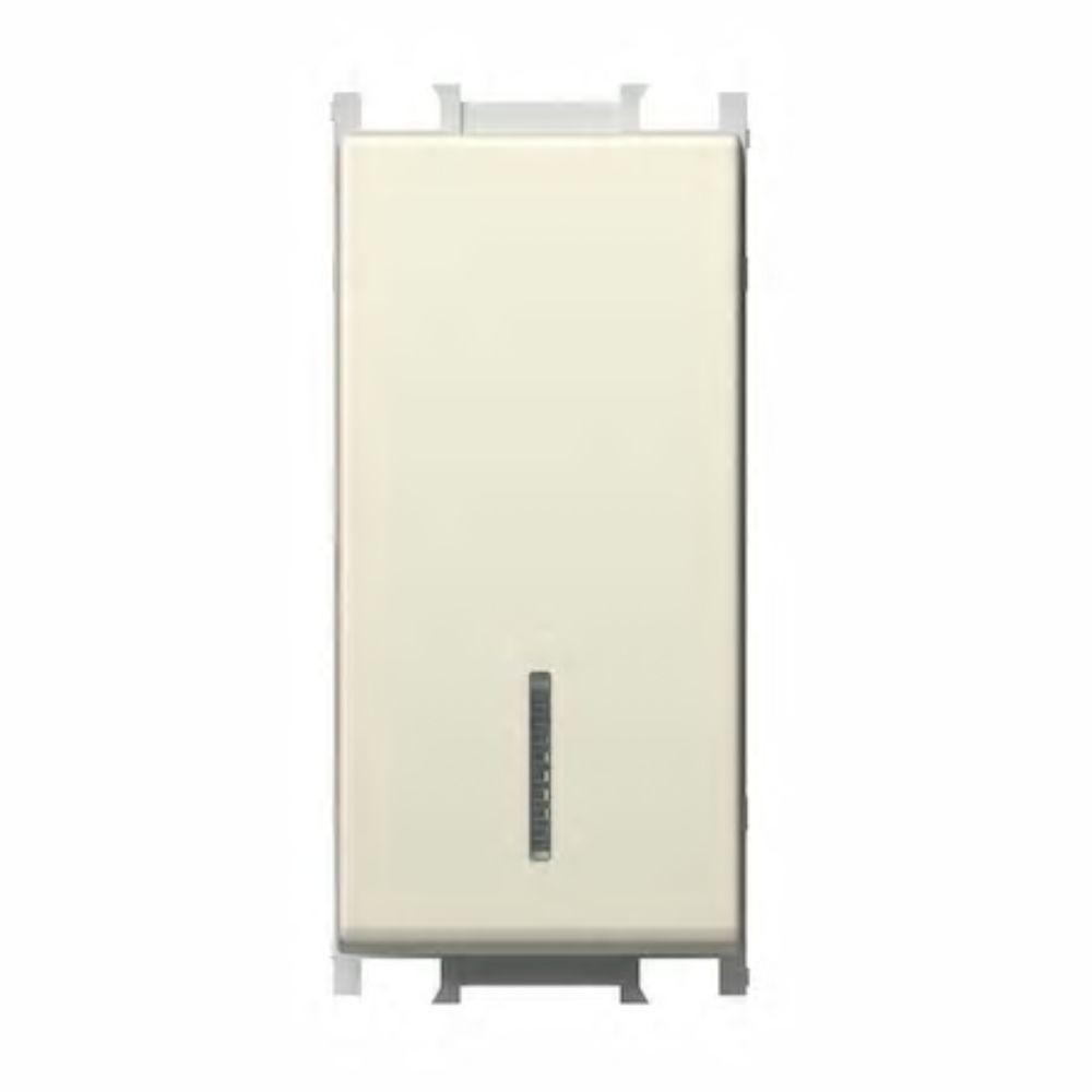 Modul întrerupător simplu LED TEM, bej, 220-240V AC Modul întrerupător simplu LED TEM, bej, 220-240V AC