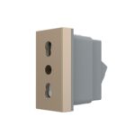 Modul priză simplă standard italian Livolo VL-FCTL16A-1AP, policarbonat, auriu