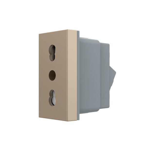 Modul priză simplă standard italian Livolo VL-FCTL16A-1AP, policarbonat, auriu