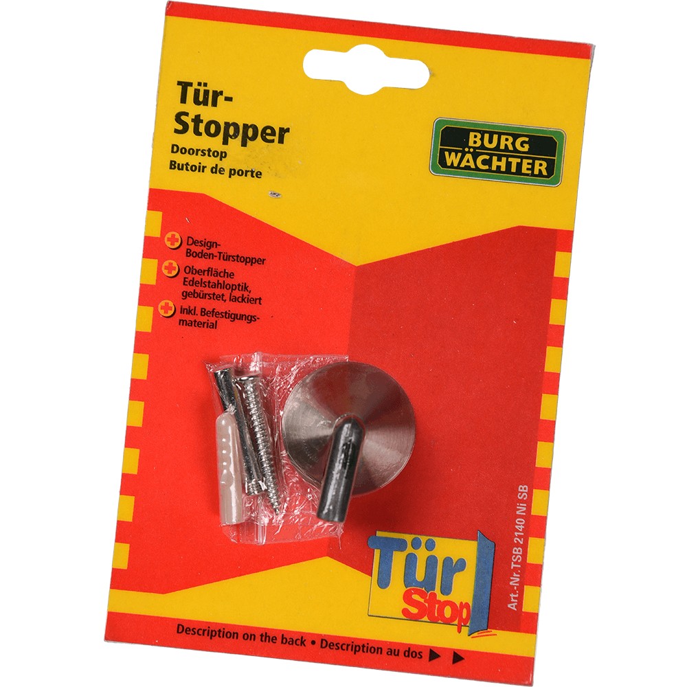 Opritor pentru usa Burg Wachter cu fixare pe podea, otel inoxidabil, D45 mm, H 26 mm Opritor pentru usa Burg Wachter cu fixare pe podea, otel inoxidabil, D45 mm, H 26 mm