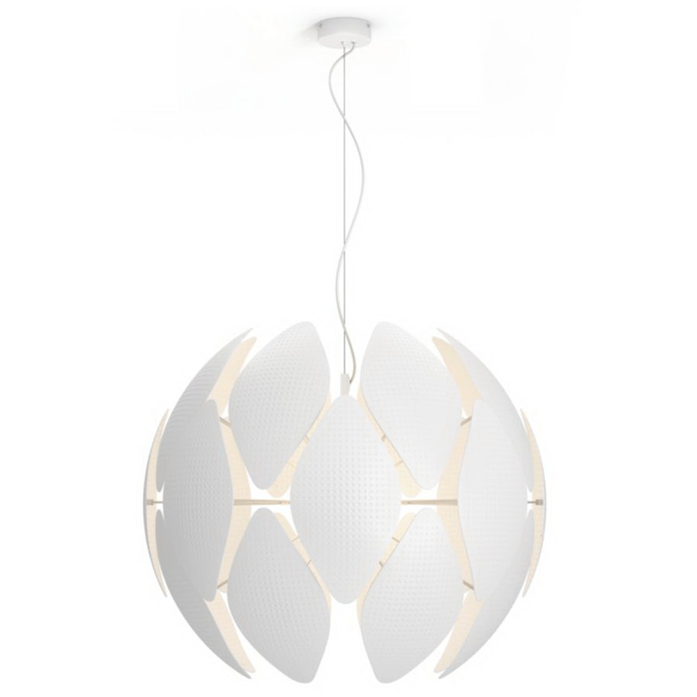 Pendul Philips Chiffon, 1 x E27, 60W, D 800 mm, alb Pendul Philips Chiffon, 1 x E27, 60W, D 800 mm, alb