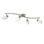 Plafoniera Philips spot Usagi nichel, 4xE14, 12W