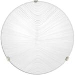 Plafoniera Rahos, metal, 1 X E27, 60 W, gri, diametru 30 cm