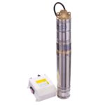 Pompă submersibilă cu șurub Wasserkonig WK2400-80 pentru puț, apă curată, 950 W, 2400 l/h, H max 80 m