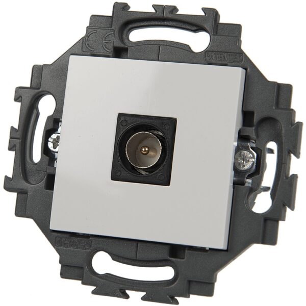 Priză directa TV GW35261Y Dahlia, 72.9 x 39.4 mm, Ivoire
