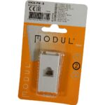 Priză pentru telefon Modul Categoria 3 1 modul, alb