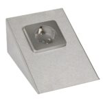 Priza prisma triunghiulara Lerna, finisaj inox