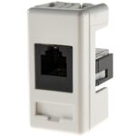 Priză telefon RJ11 System Gewiss GW20251, 1 modul, alb