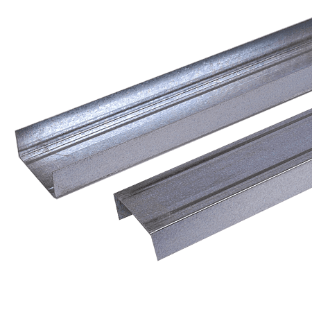 Profil UW Norgips pentru gips-carton, 100 x 4000 x 0.6 mm