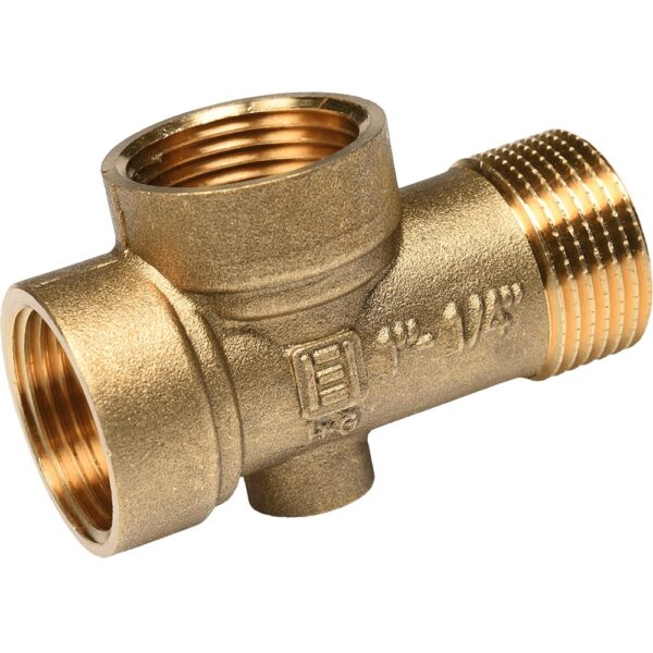 Racord 5 căi din alamă pentru hidrofor, 2 x 1/4" + 3 x 1"