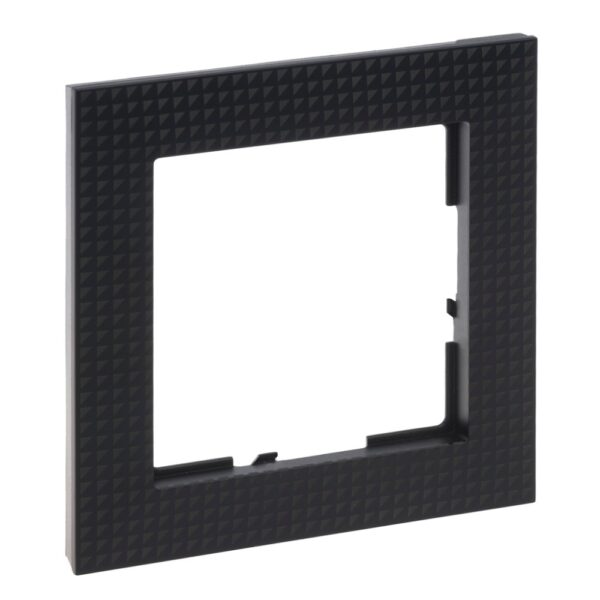 Ramă de aparataj Legrand, New Suno, 1 modul, plastic, negru cadrilat