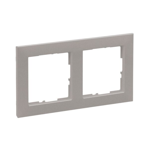 Ramă de aparataj Legrand, New Suno, 2 module, PVC, șampanie