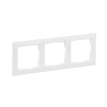 Ramă de aparataj Legrand New Suno, 3 module, PVC, alb