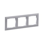 Ramă de aparataj Legrand New Suno, 3 module, PVC, gri