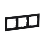 Ramă de aparataj Legrand New Suno, 3 module, PVC, negru