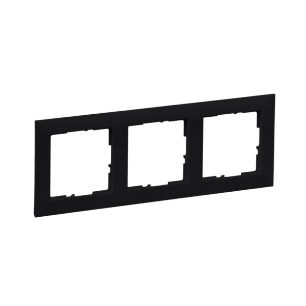 Ramă de aparataj Legrand New Suno, 3 module, PVC, negru