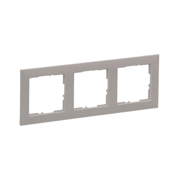 Ramă de aparataj Legrand, New Suno, 3 module, PVC, șampanie