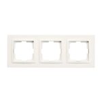 Ramă de aparataj Mono Electric Despina, 3 module, PVC, alb
