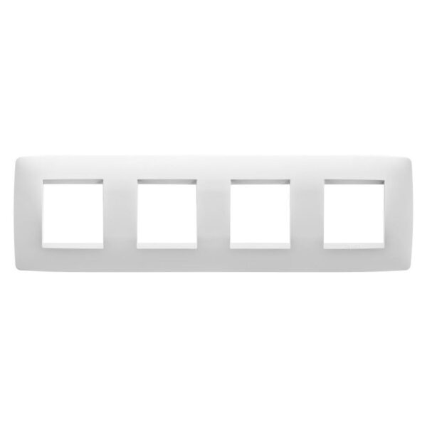 Ramă decor 2 + 2 + 2 + 2 module Chorus, Gewiss GW16128TB, alb lapte