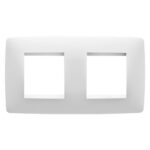 Ramă decor 2 + 2 module Chorus, Gewiss GW16123TB, alb lapte