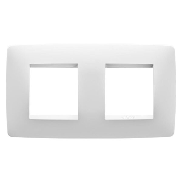 Ramă decor 2 + 2 module Chorus, Gewiss GW16123TB, alb lapte
