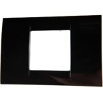 Ramă decor 2 module System Virna, Gewiss GW22112, negru