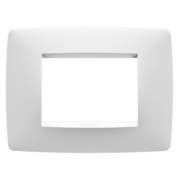 Ramă decor 3 module Chorus One, Gewiss GW16103TB, alb lapte